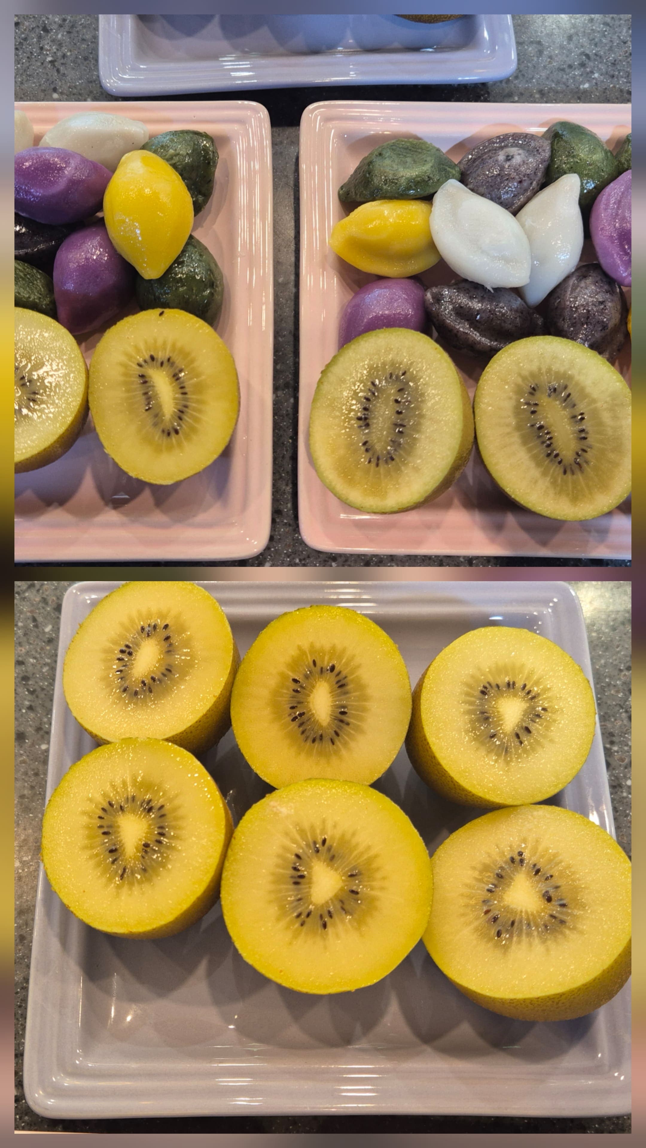 시니어가곡반 간식(전연일수강생의 키위선물)